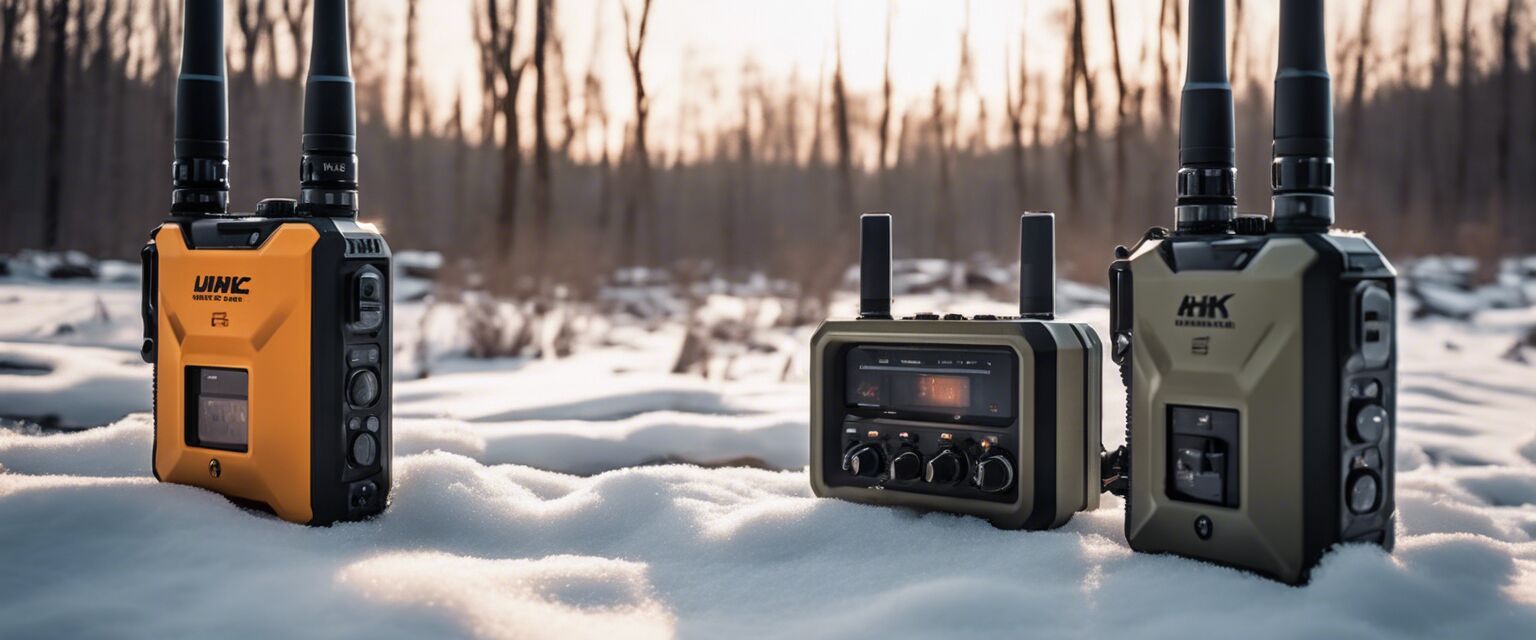 Hunting radios for winter communication