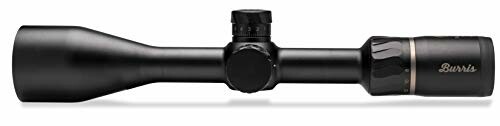 Black rifle scope with adjustment knobs